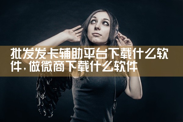 批发发卡辅助平台下载什么软件