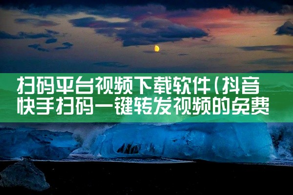 扫码平台视频下载软件