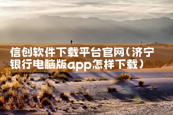 信创软件下载平台官网
